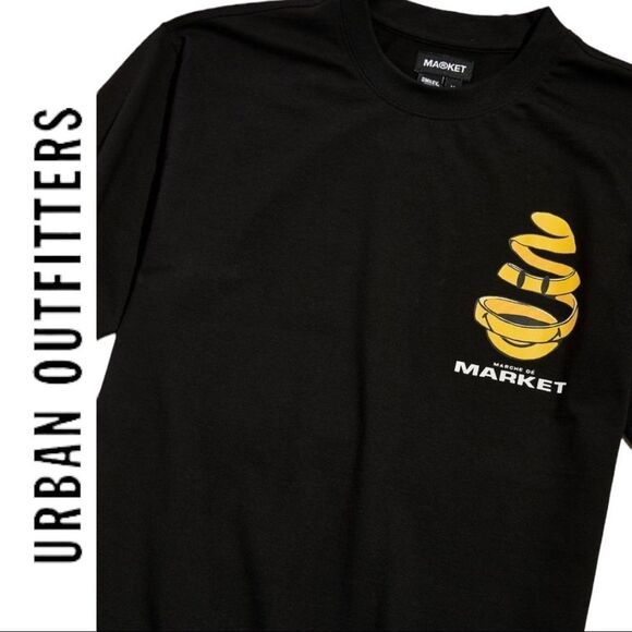 NEW Market UO Urban Outfitters Exclusive Smiley Swirl Tee Shirt T-Shirt L XL - Picture 3 of 3